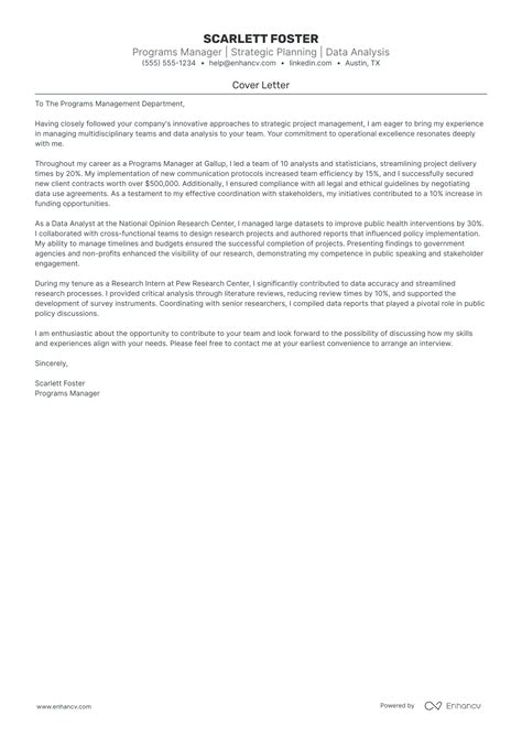 2024 Fundraising Cover Letter Example (+Free Tools.